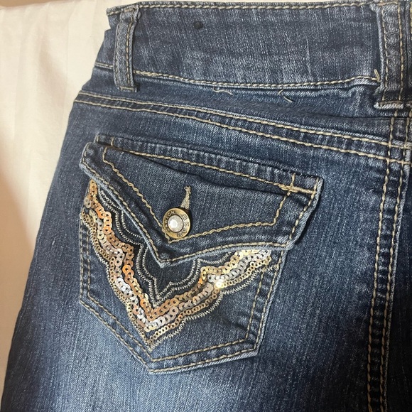 Beau Dawson Dark Blue Straight Leg Jeans - Picture 6 of 9